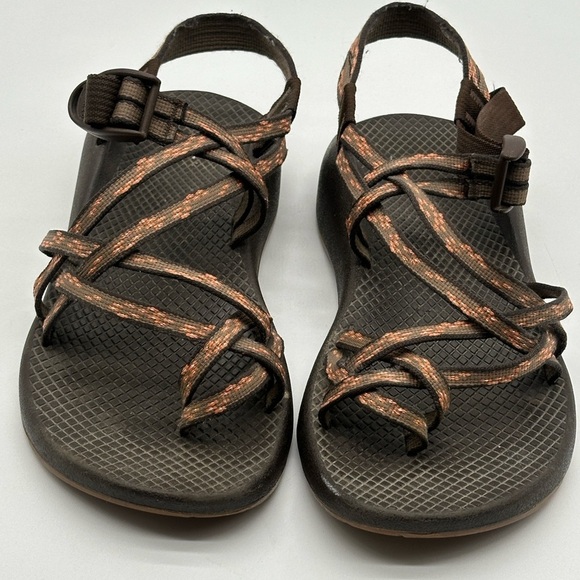 Chaco ZX2 Yampa J105016 Strappy Brown Toe Loop Water Sandals US Women's Size 9 - Picture 2 of 11